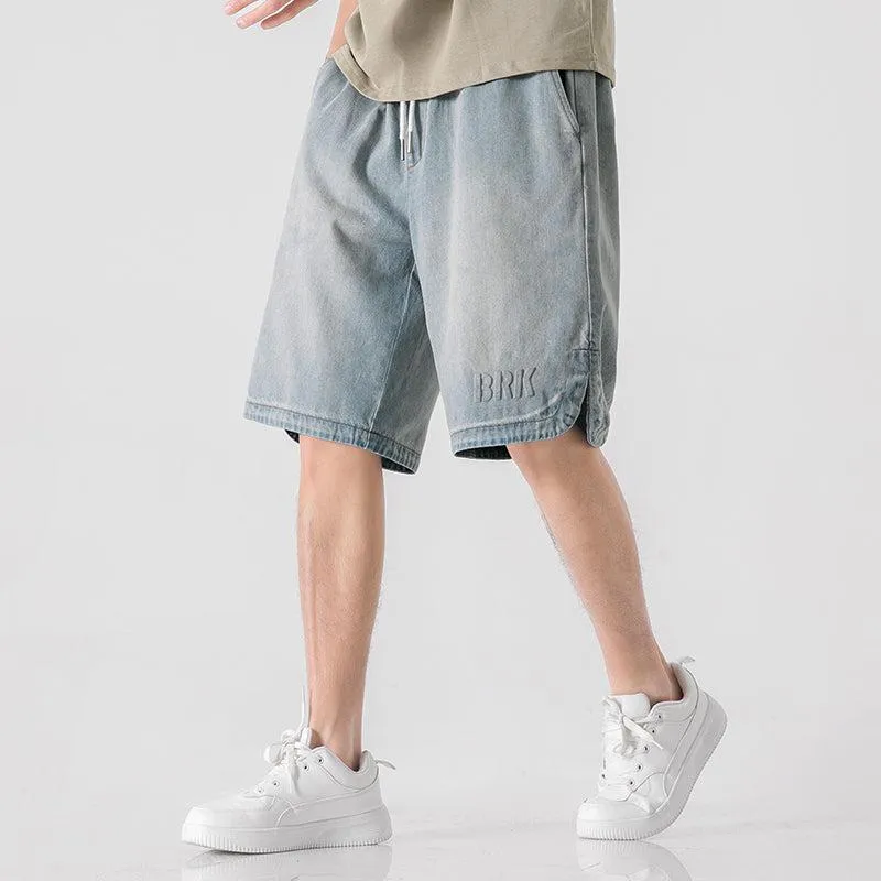Embroidery Denim Shorts