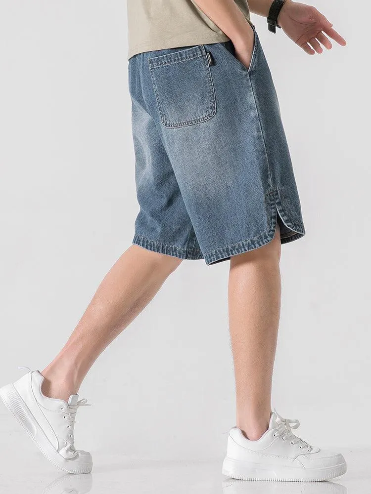 Embroidery Denim Shorts