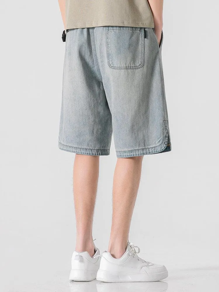Embroidery Denim Shorts
