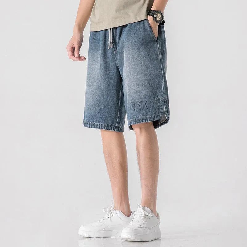 Embroidery Denim Shorts