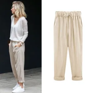Envie d'été - Casual pants in cotton and linen
