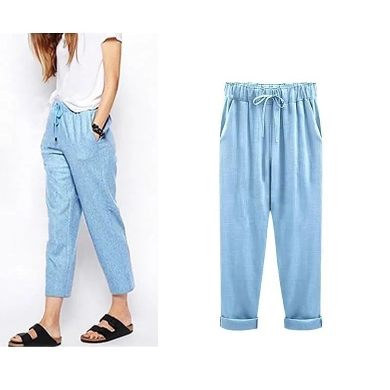 Envie d'été - Casual pants in cotton and linen