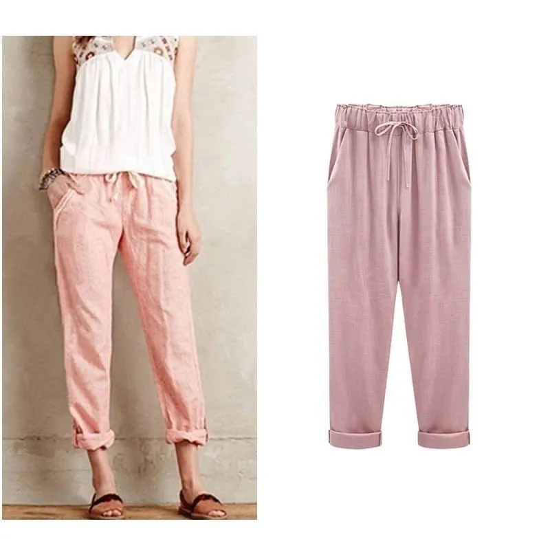 Envie d'été - Casual pants in cotton and linen
