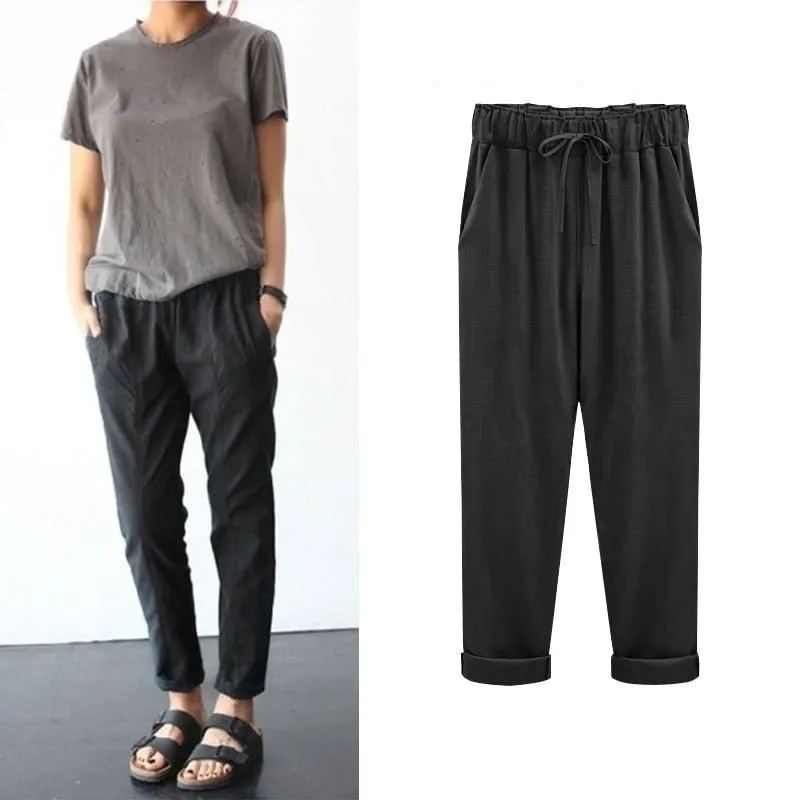 Envie d'été - Casual pants in cotton and linen