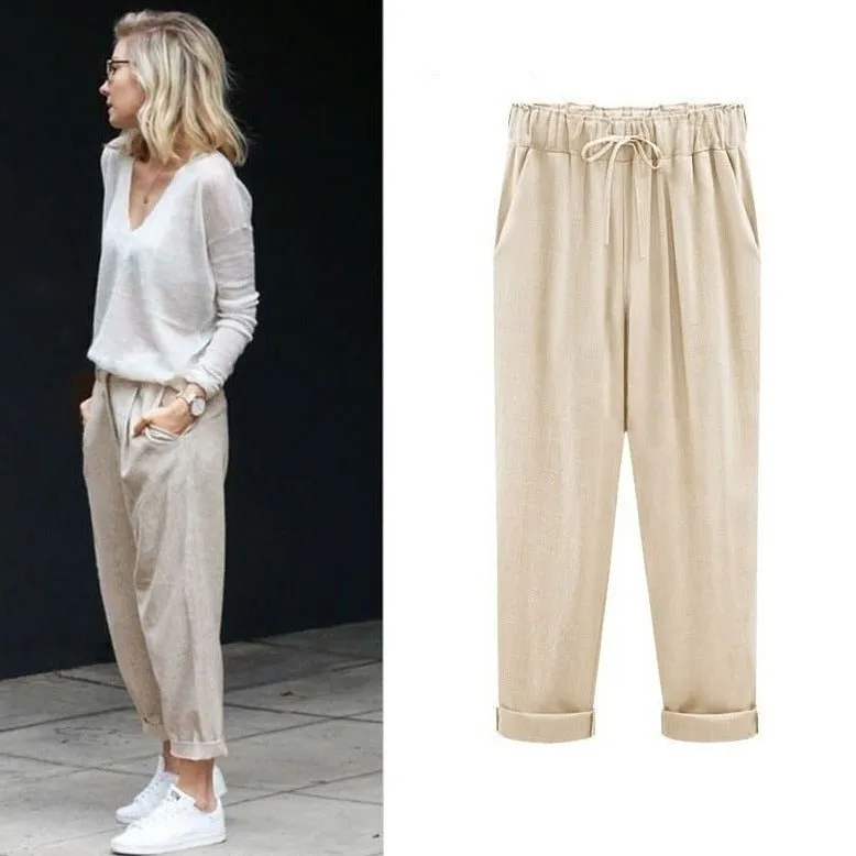 Envie d'été - Casual pants in cotton and linen