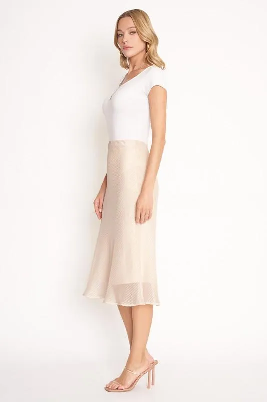 Femme Chic Cream Skirt