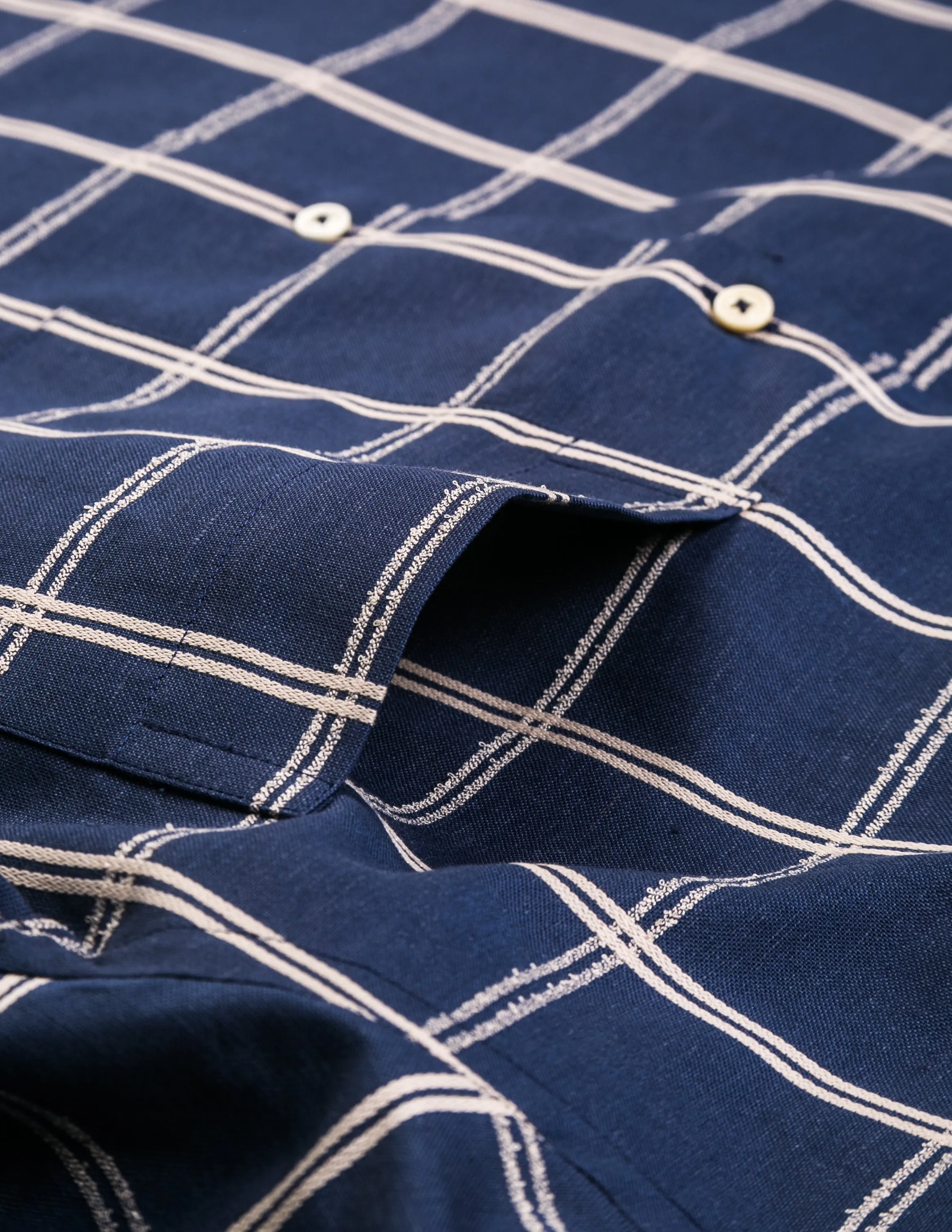 FINAL SALE: BKT18 Camp Shirt in Blue Windowpane
