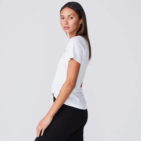FITTED V NECK TEE