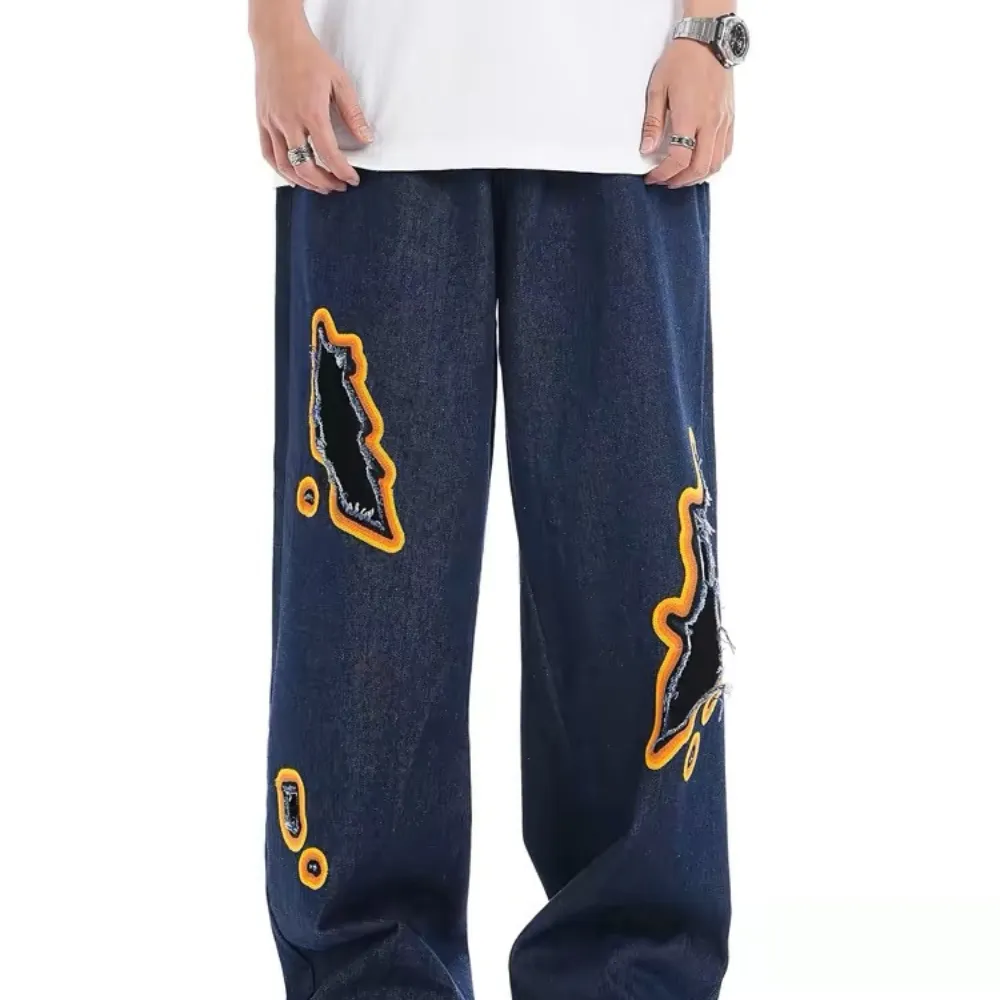 Flame Ripped Jeans