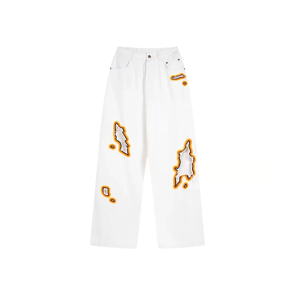 Flame Ripped Jeans