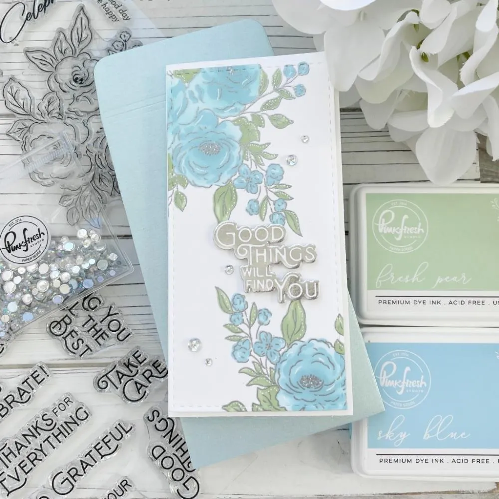 Floral Trio Clear Stamp 191823 Pinkfresh
