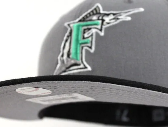 Florida Marlins New Era 59FIFTY Fitted Hat (GREY BLACK LIME)