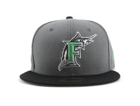 Florida Marlins New Era 59FIFTY Fitted Hat (GREY BLACK LIME)