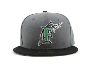 Florida Marlins New Era 59FIFTY Fitted Hat (GREY BLACK LIME)