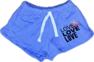 FLOWERS BY ZOE- New Purple Love Shorts