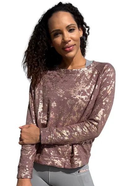 Foil Me Not Sweatshirt Rose Gold