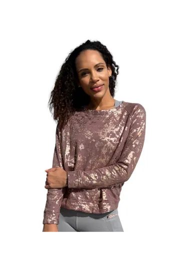 Foil Me Not Sweatshirt Rose Gold