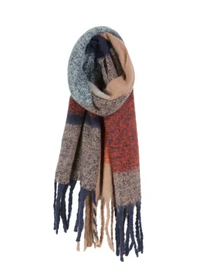 Foulard à Carreaux d’Hiver (Bleu Mix) de Caracol