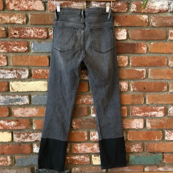 FRAME Denim Le High Straight Coated Hem Jeans