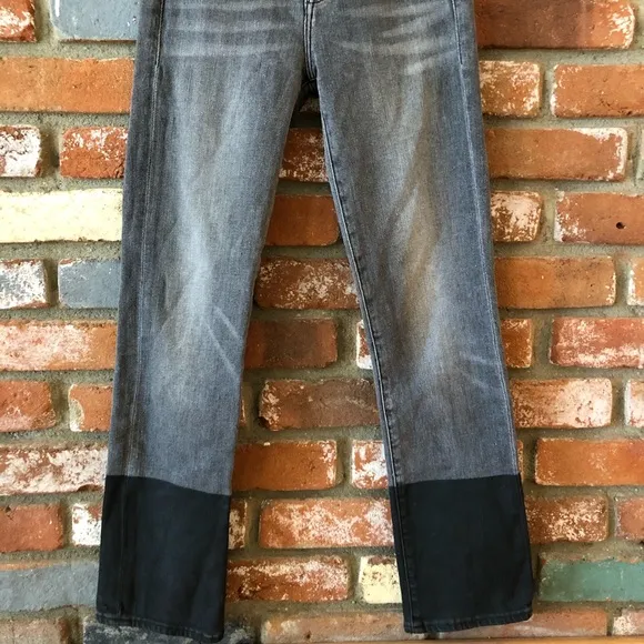 FRAME Denim Le High Straight Coated Hem Jeans