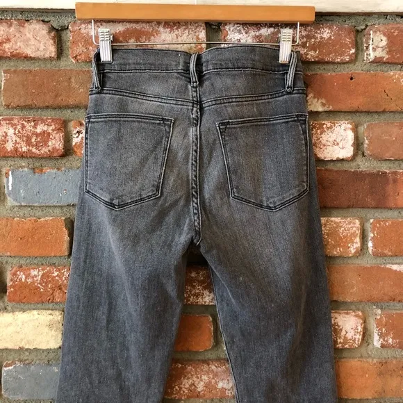 FRAME Denim Le High Straight Coated Hem Jeans