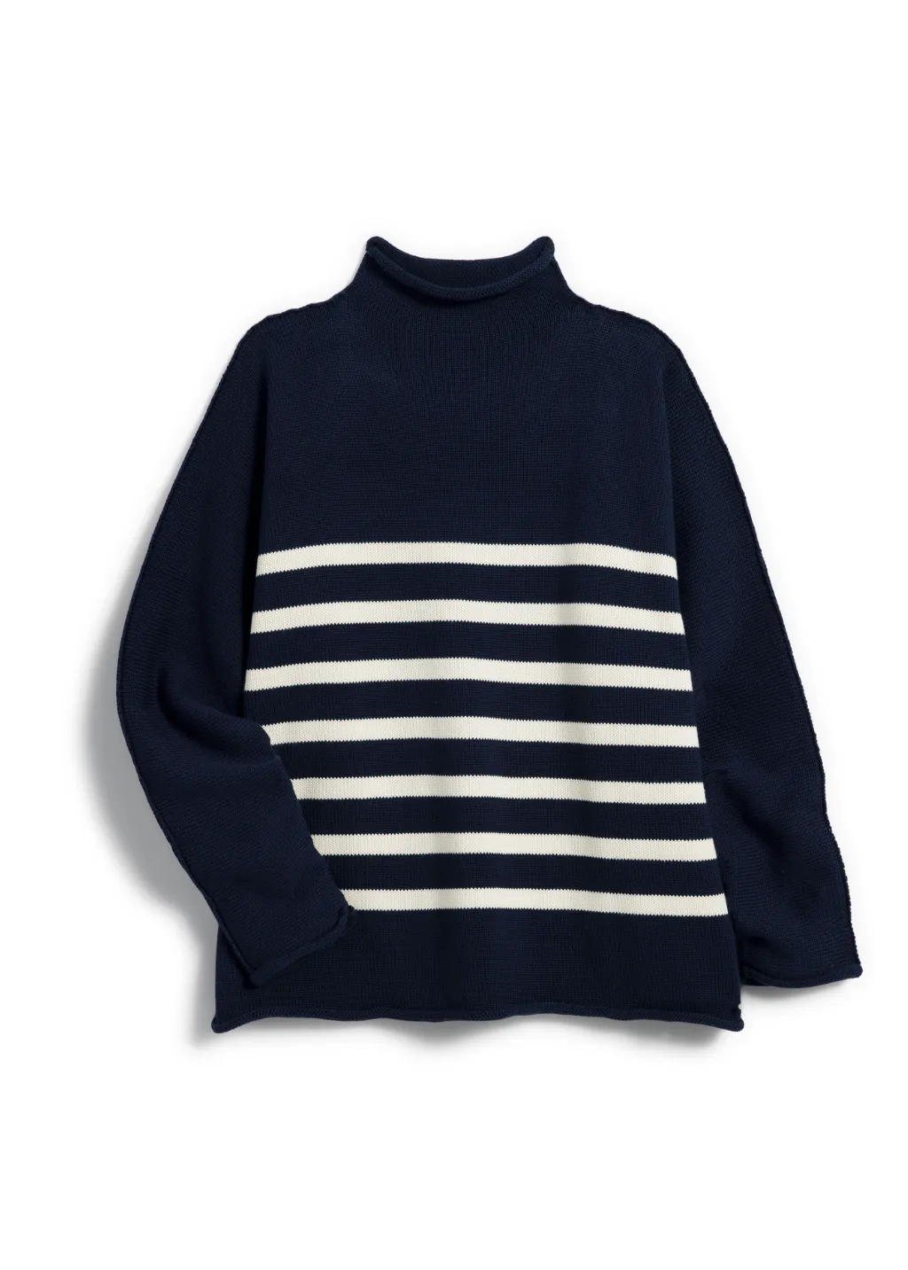 Frank & Eileen Monterey Sweater in Navy with Ivory Stripe