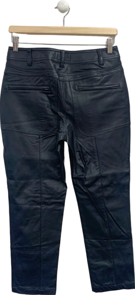 Free People We The Free Black Coated Denim Jeans UK S/M