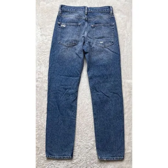 Free People We The Free Bren Boyfriend High Rise Baggy Distressed Jeans, Size 24