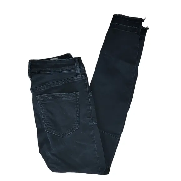 Free People We The Free Ivy Released Hem Skinny Jeans In Seal Blue Size 26