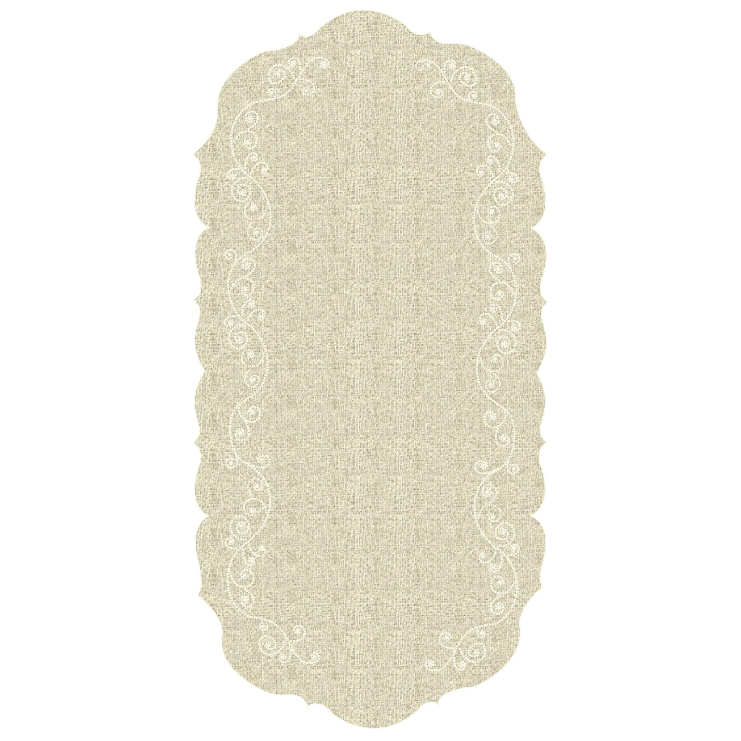 French Perle Linen Centerpiece