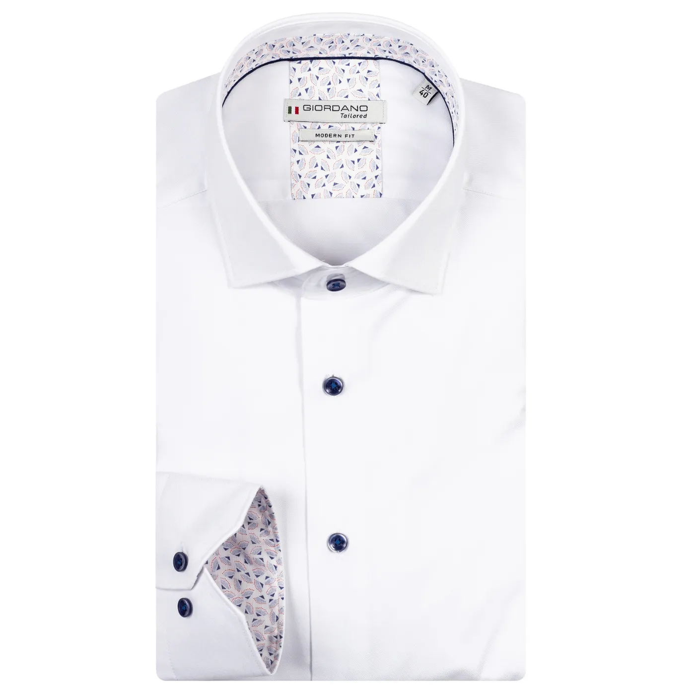 Giordano LS Brighton Shirt | White