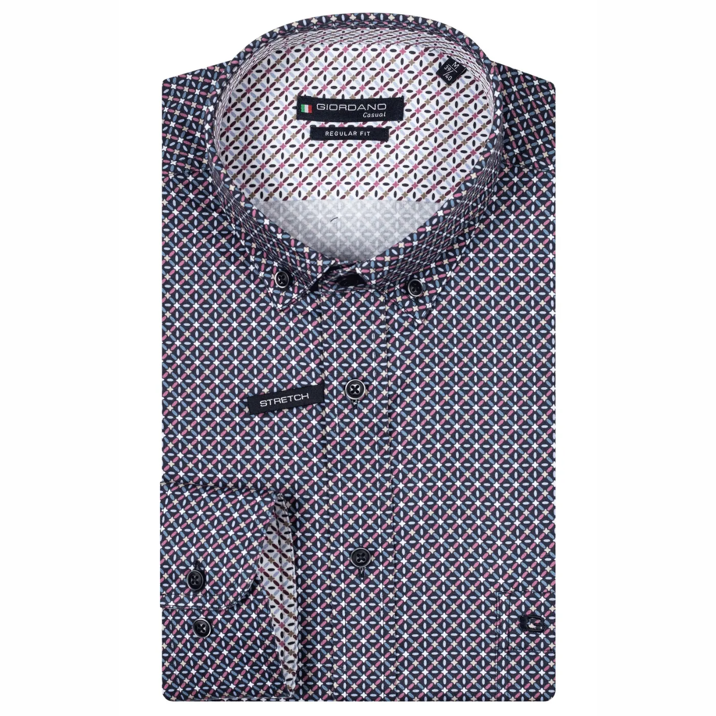 Giordano Print L/S Shirt