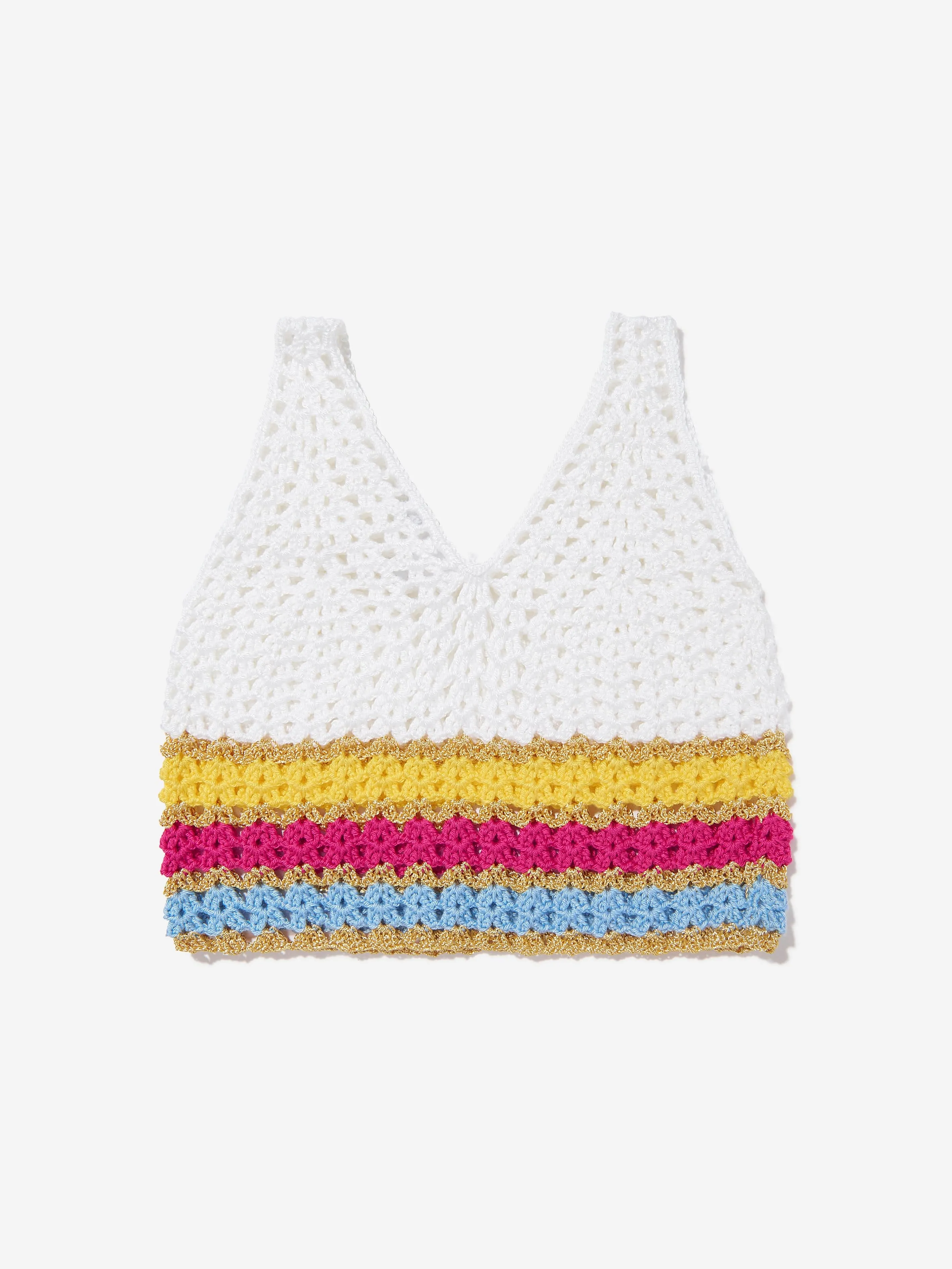 Girls Lavera Crop Top in White