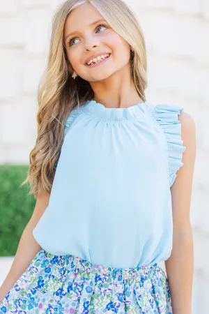 Girls: The Maisie Light Blue Top
