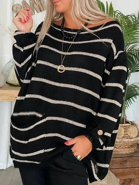 Glenora | Pullover | Chic Gestreift