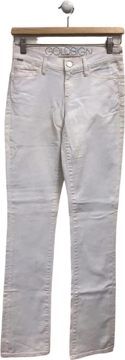 Goldsign White Straight High rise Jeans UK S