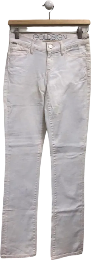 Goldsign White Straight High rise Jeans UK S
