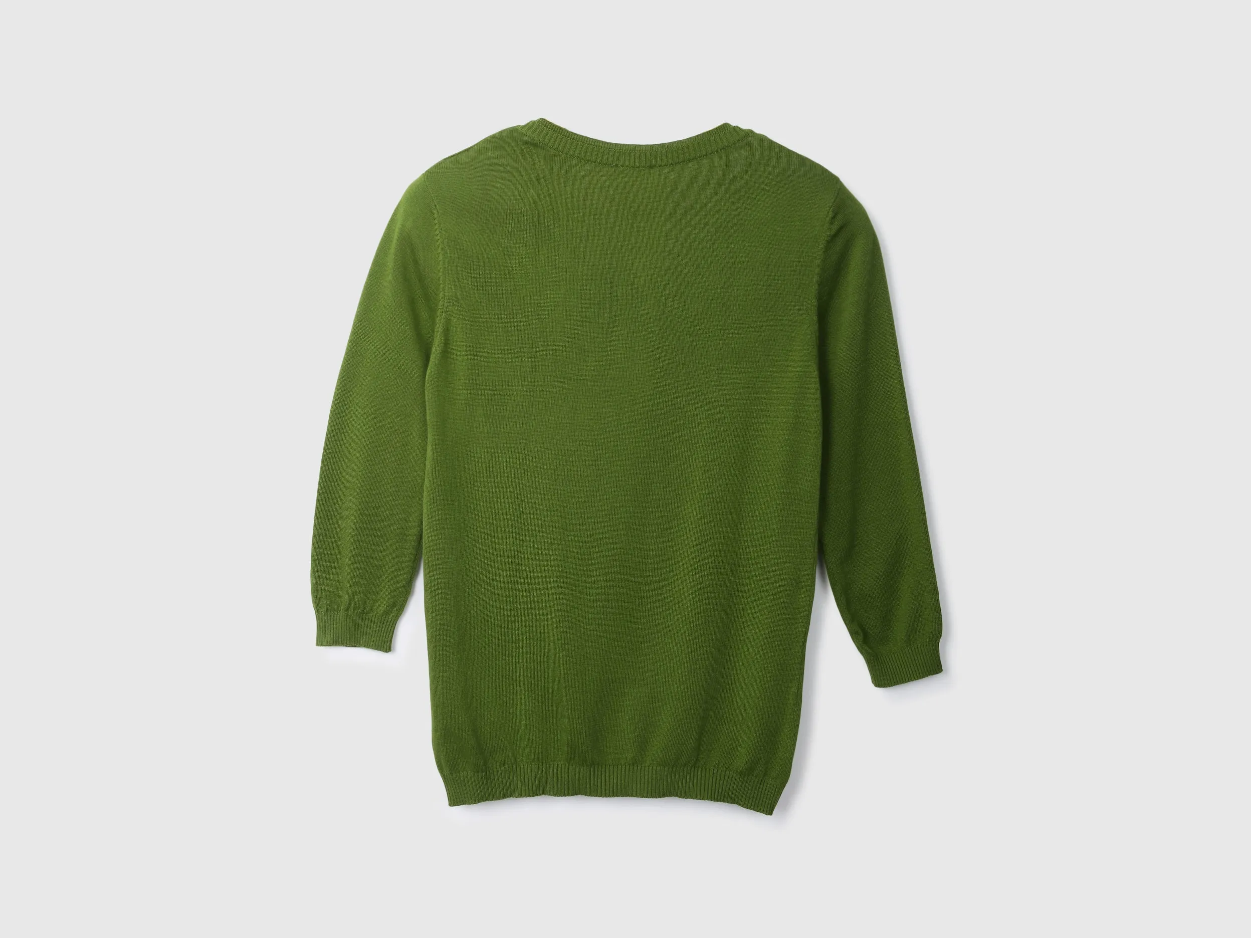 Green V-Neck Sweater