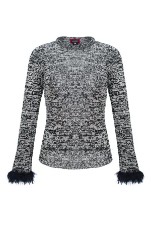 Grey Handmade Knit Sweater