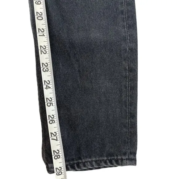 GRLFRND Karolina Black High Rise Straight Ripped Jeans Wild Thing 25 $195