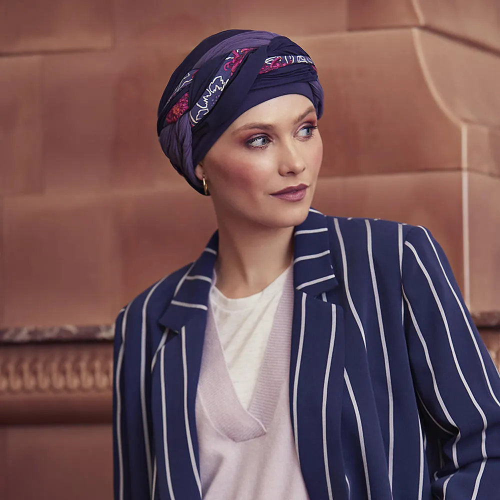 GUNA NIGHT BLUE OScm GUNA TURBAN - LIMITED EDITION