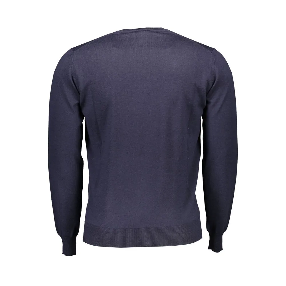 Harmont & Blaine Blue Wool Men Sweater