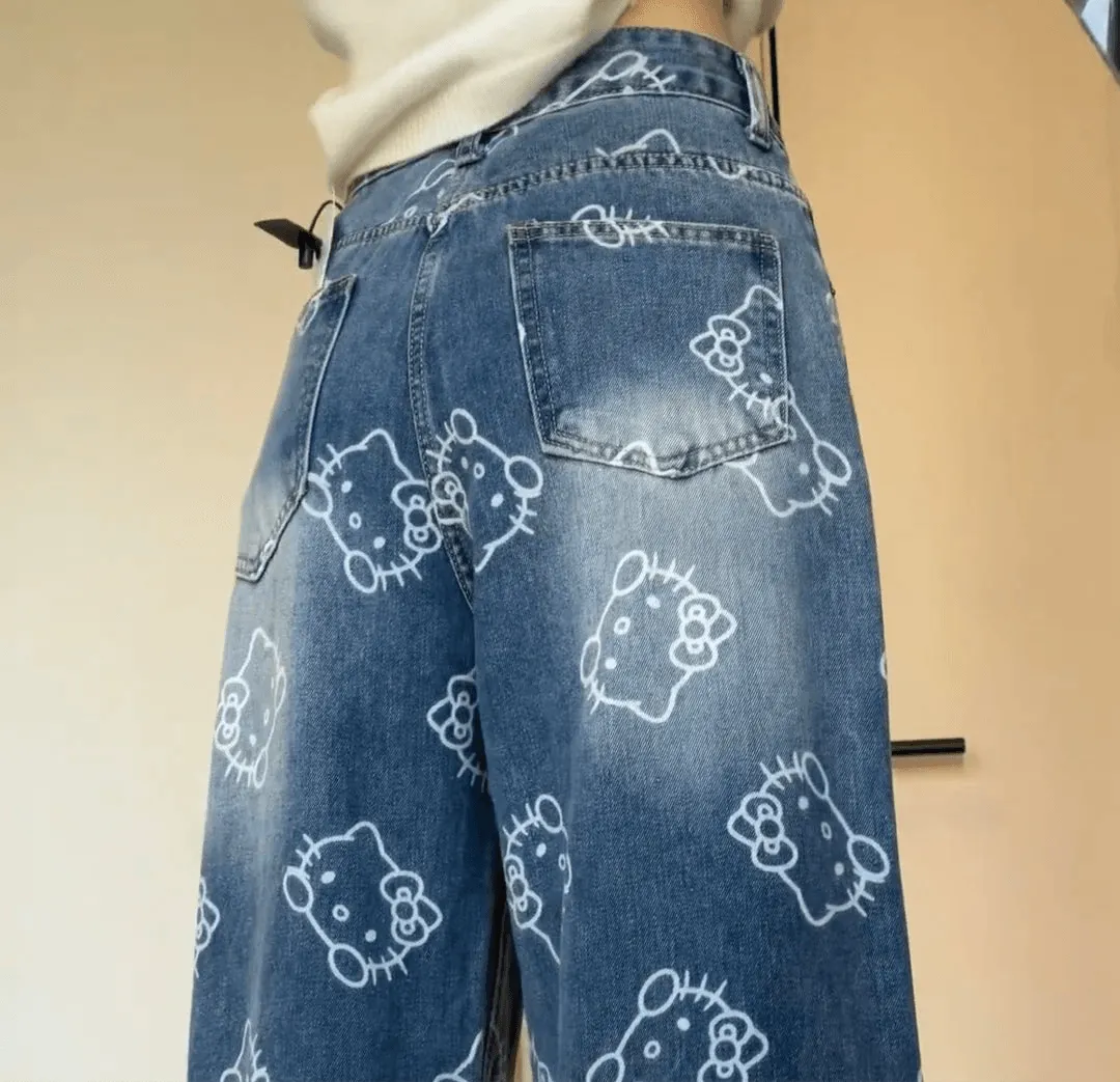 Hello Kitty Cool Flare Denim Jeans