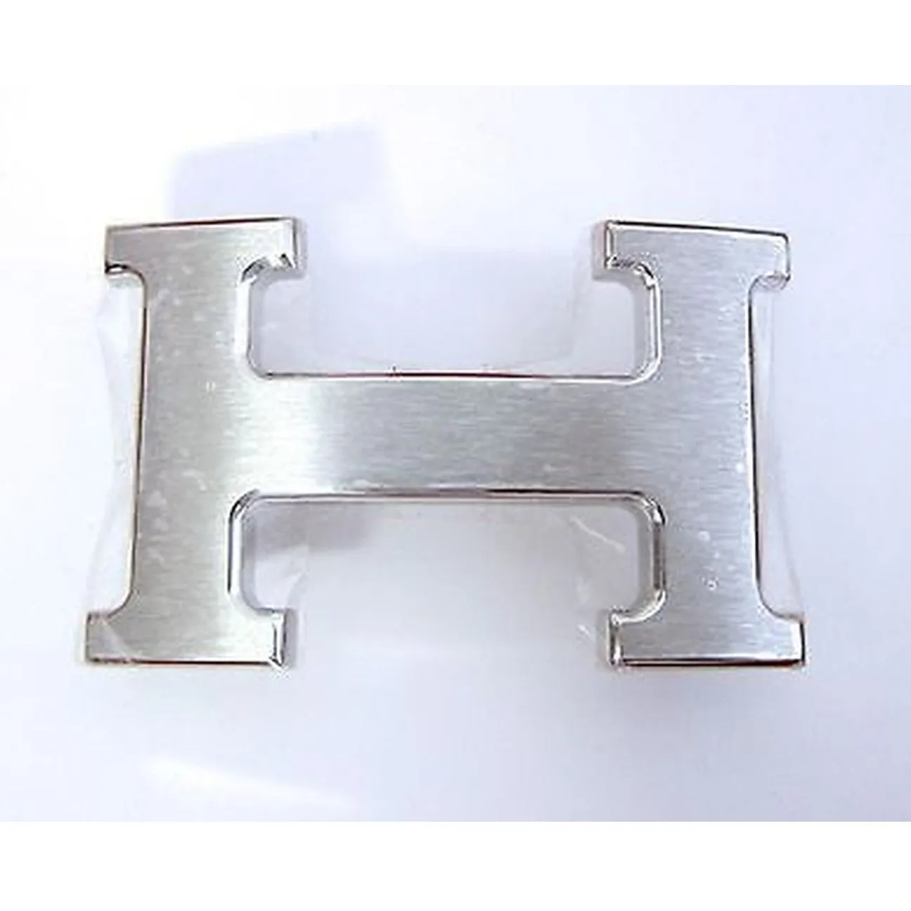 Hermes Black Feu Orange Belt Kit H Silver Buckle 80cm Constance Unisex