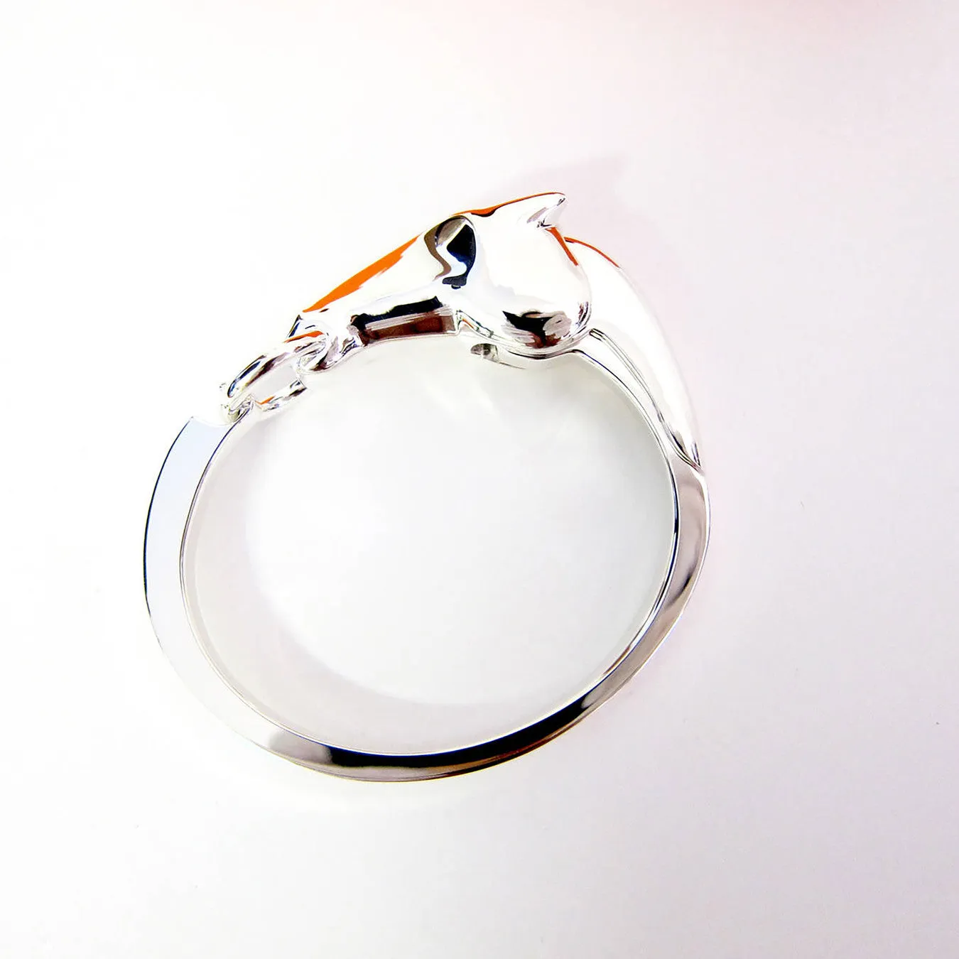 Hermes Galop Horse Solid Silver PM Bracelet Iconic Gift Below Retail