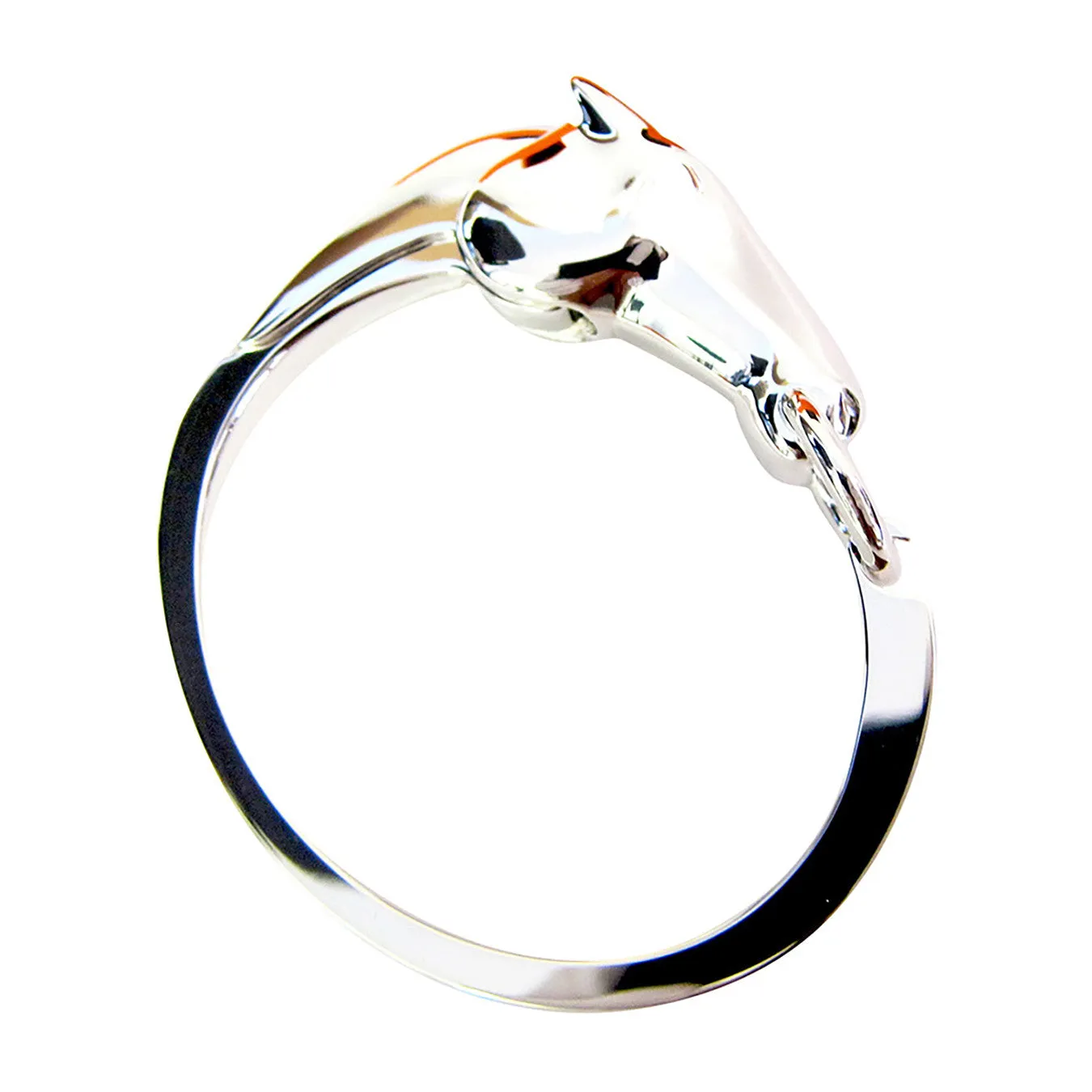 Hermes Galop Horse Solid Silver PM Bracelet Iconic Gift Below Retail