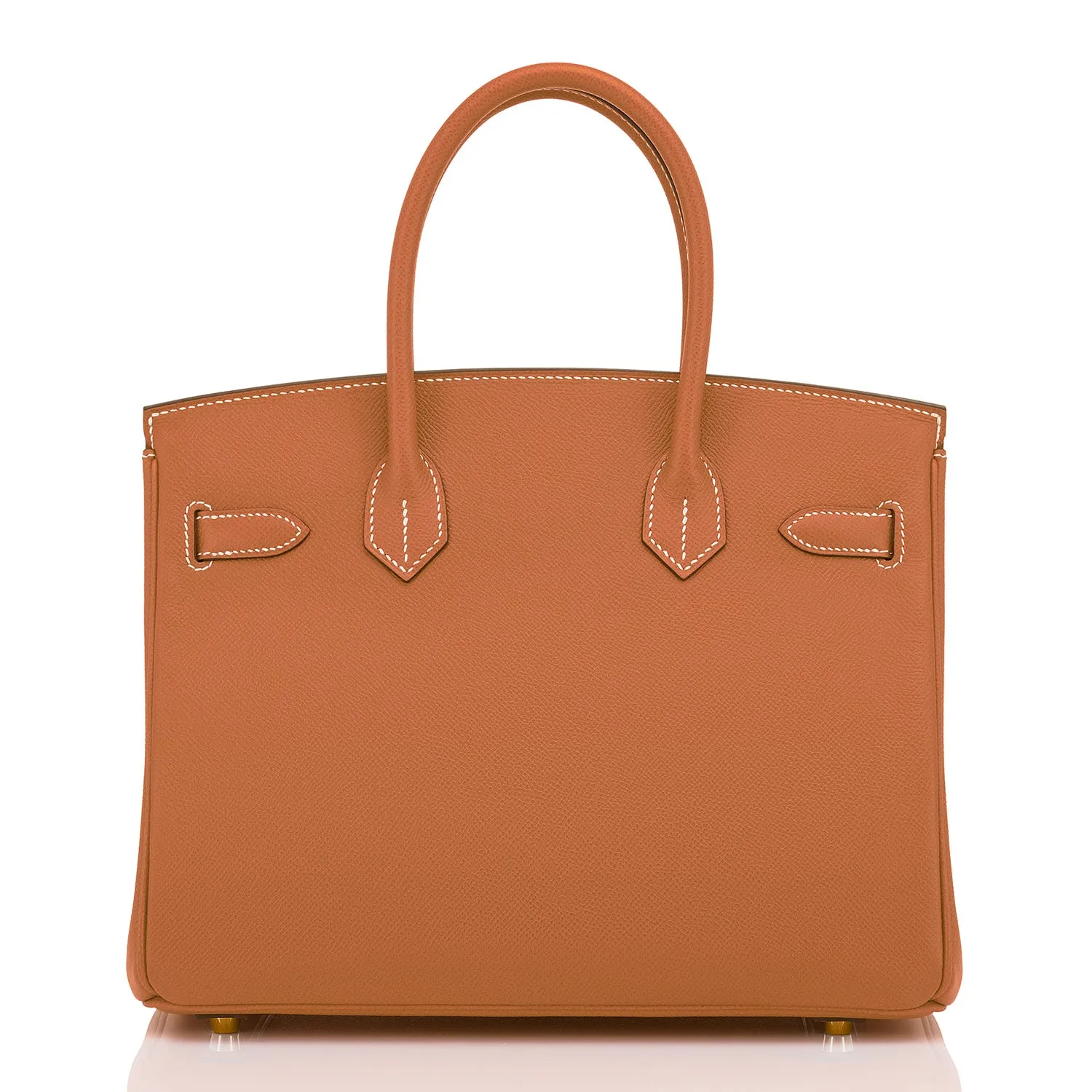 Hermes Gold Camel Tan 30cm Birkin Epsom Gold Hardware