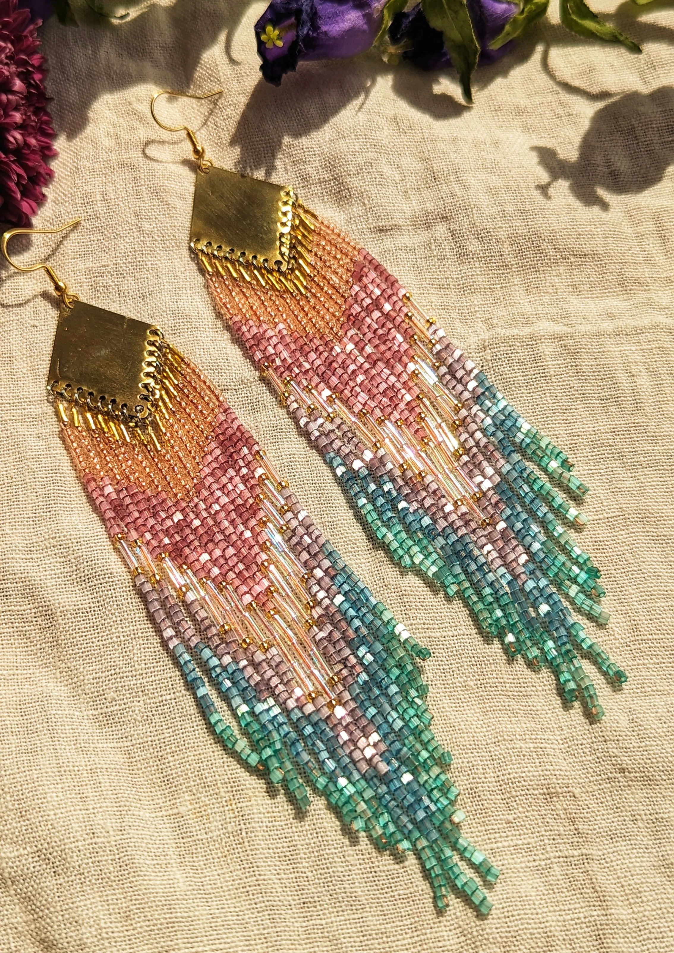 Hermosa Beach Seed Bead Earrings
