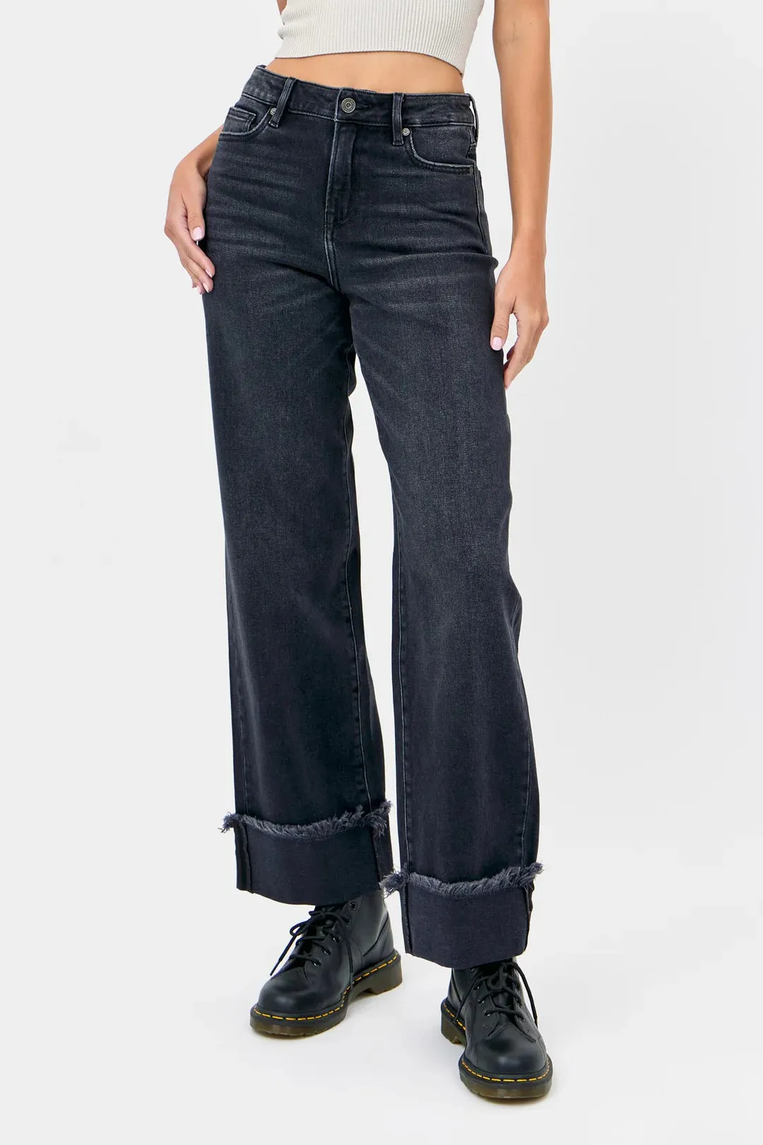 Hidden Jeans Logan Dad Cuff Jean