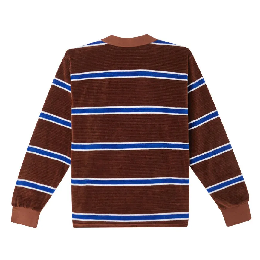 Holstien velour polo ls
